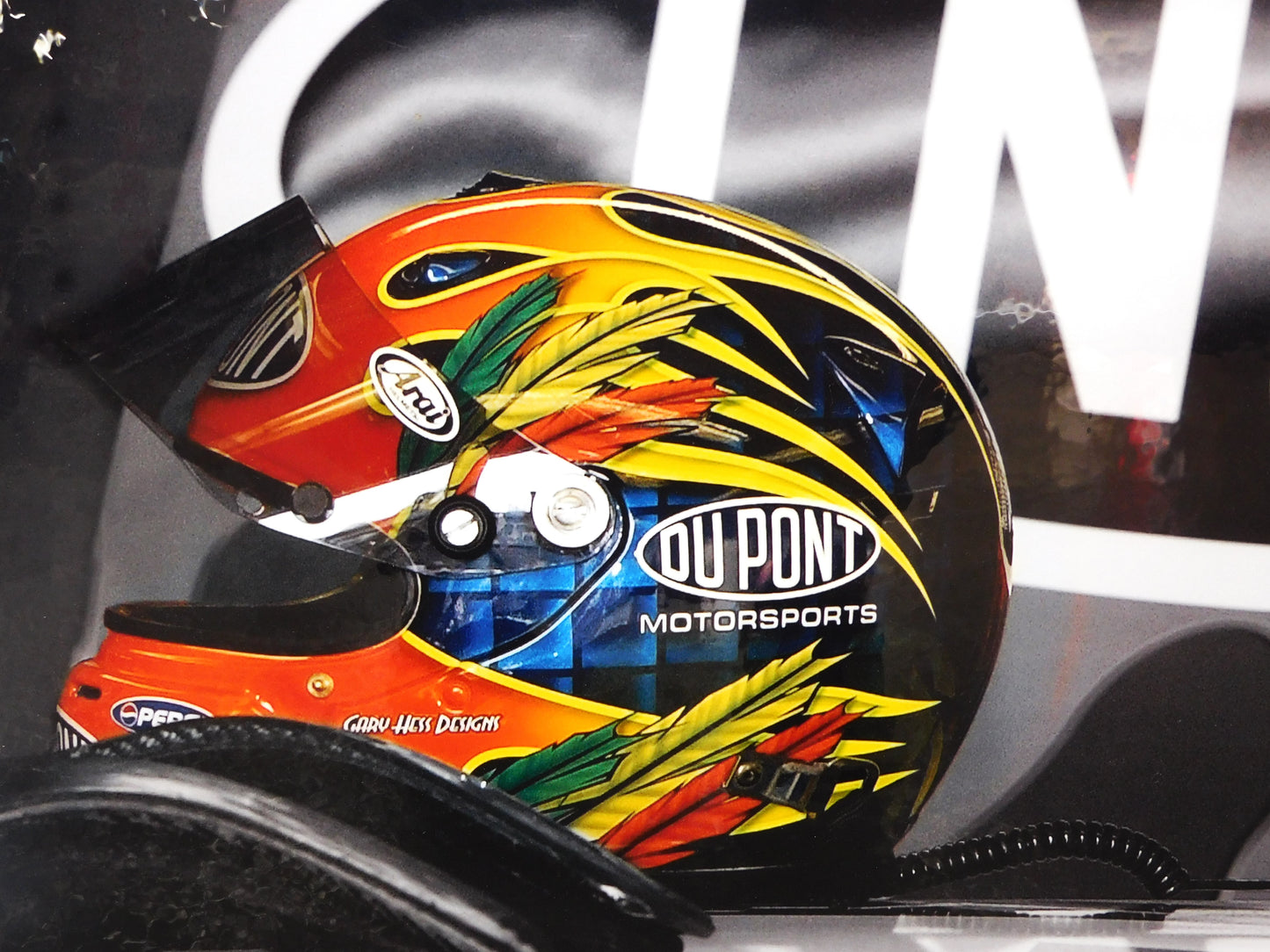 2002 Feather & Flames Helmet Photo Print