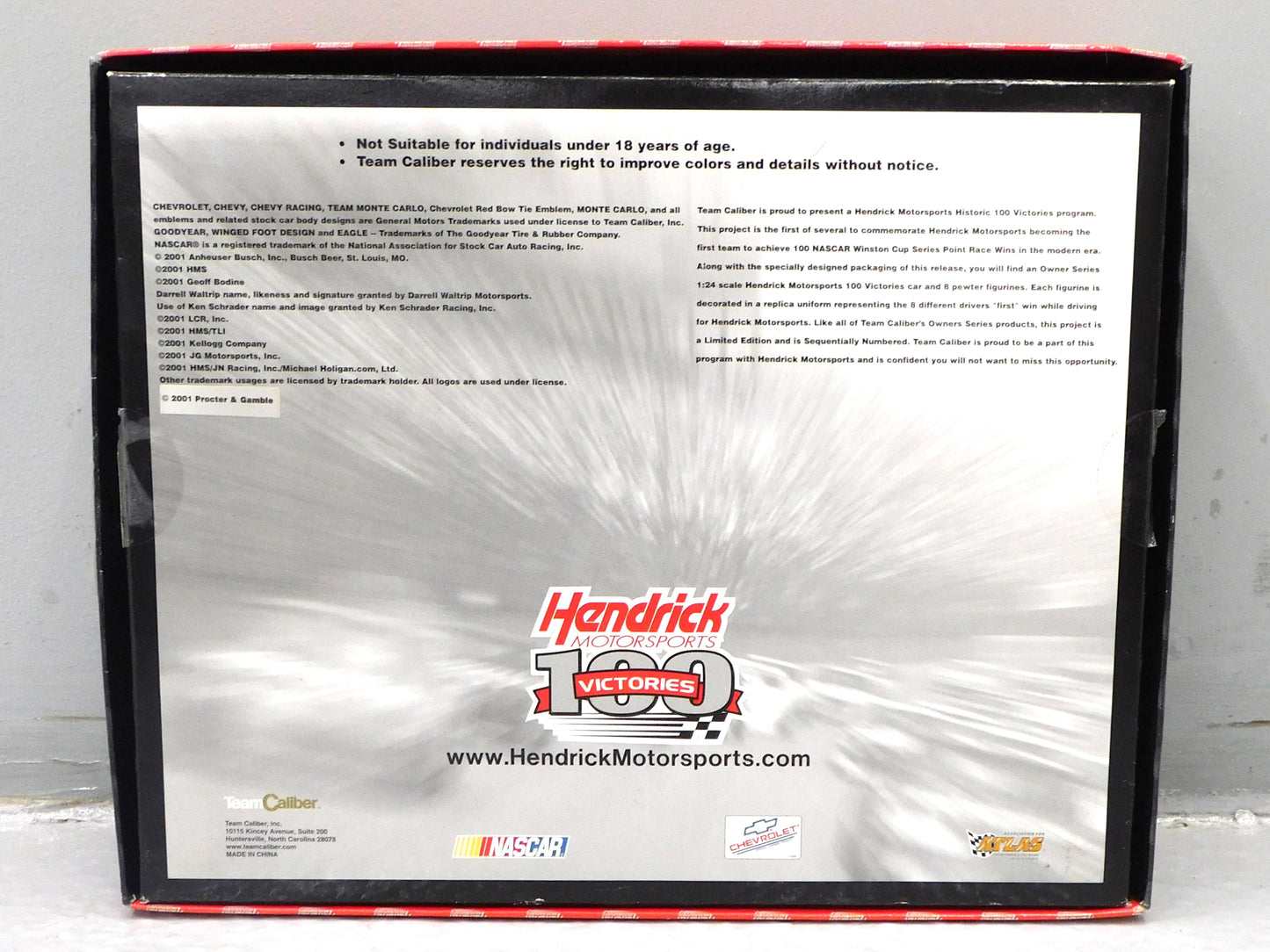 STK 10299 2001 Hendrick Motorsports 100 Victories