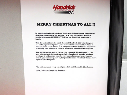 STK 10299  2001 Hendrick Motorsports 100 Victories