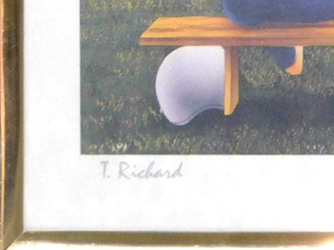 STK 10320  "The Challenge" Framed Print by T. Richard