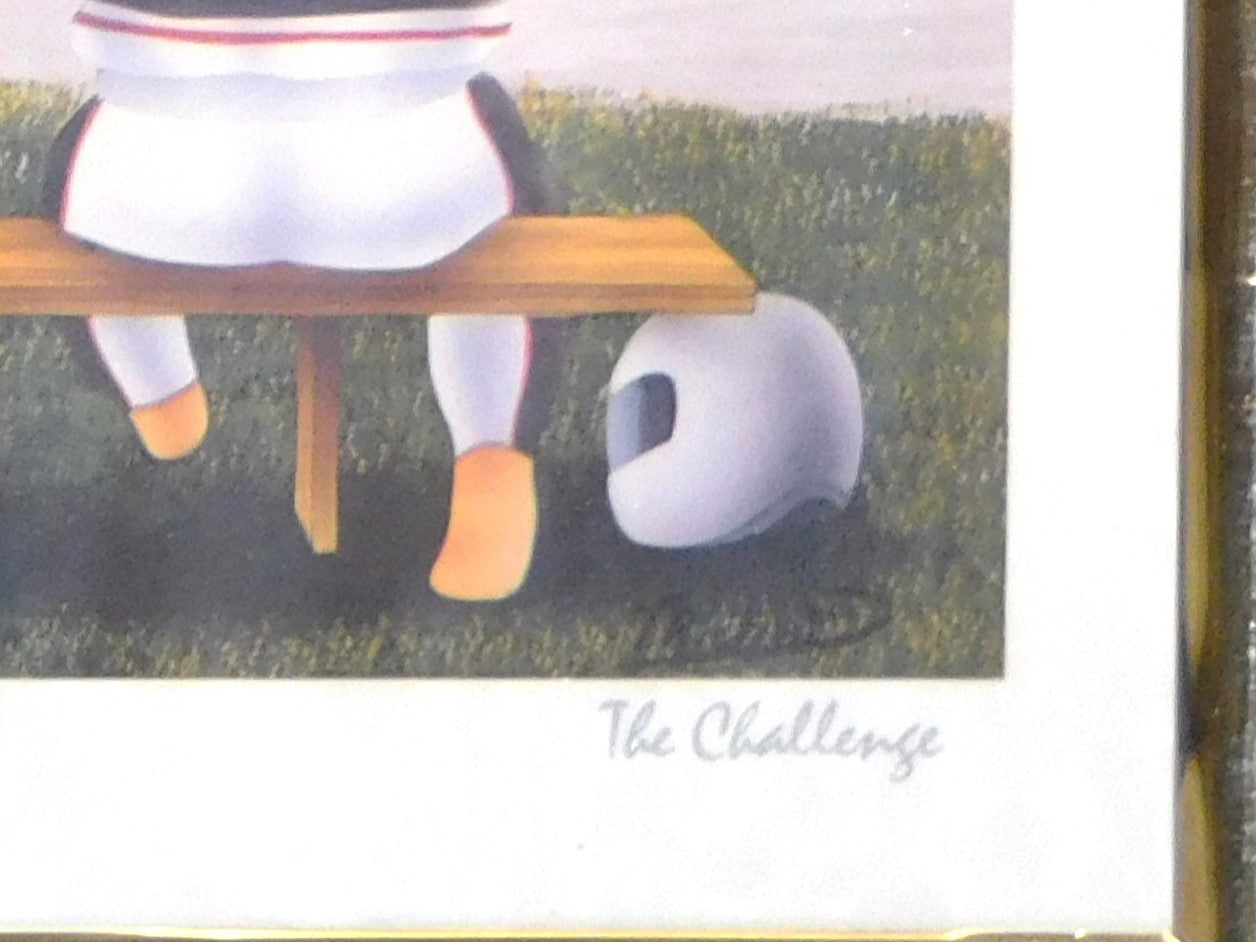 STK 10320  "The Challenge" Framed Print by T. Richard