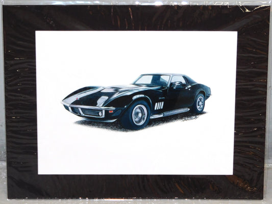 STK 10325  C3 Black Vette Print by Marris Gulledge