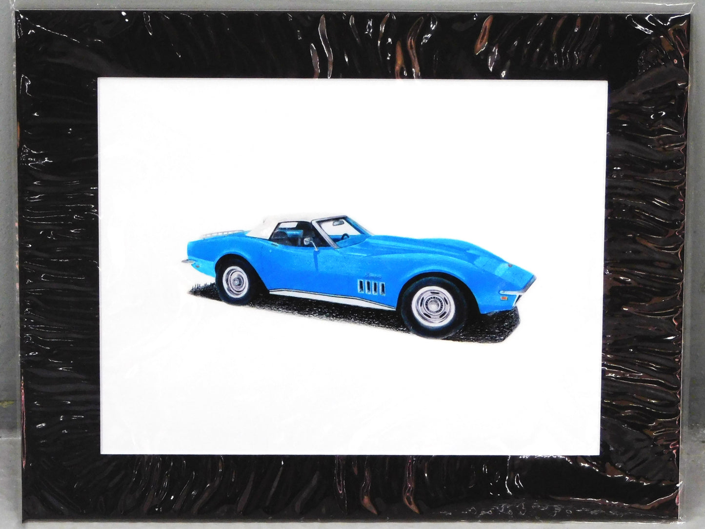 STK 10335 C3 Blue Vette Print by Marris Gulledge