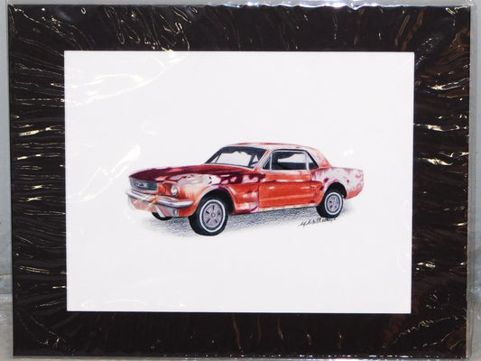 STK 10342  Patina Mustang Print by Marris Gulledge