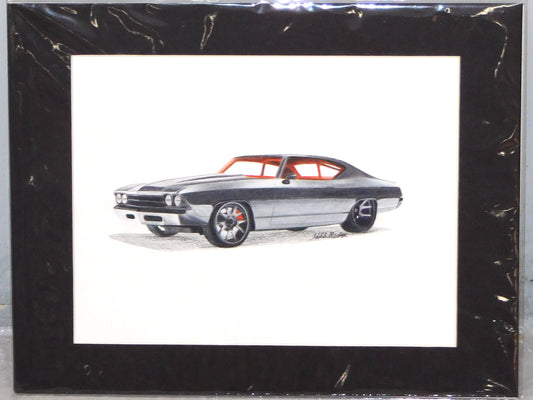 STK 10354  69 Chevelle Original Artwork by Marris Gulledge