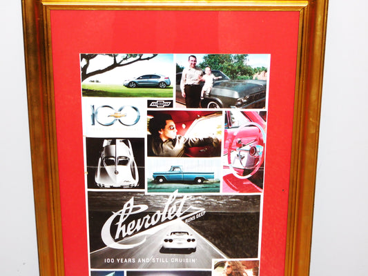 STK 10457 100 Years of Chevrolet Framed Print