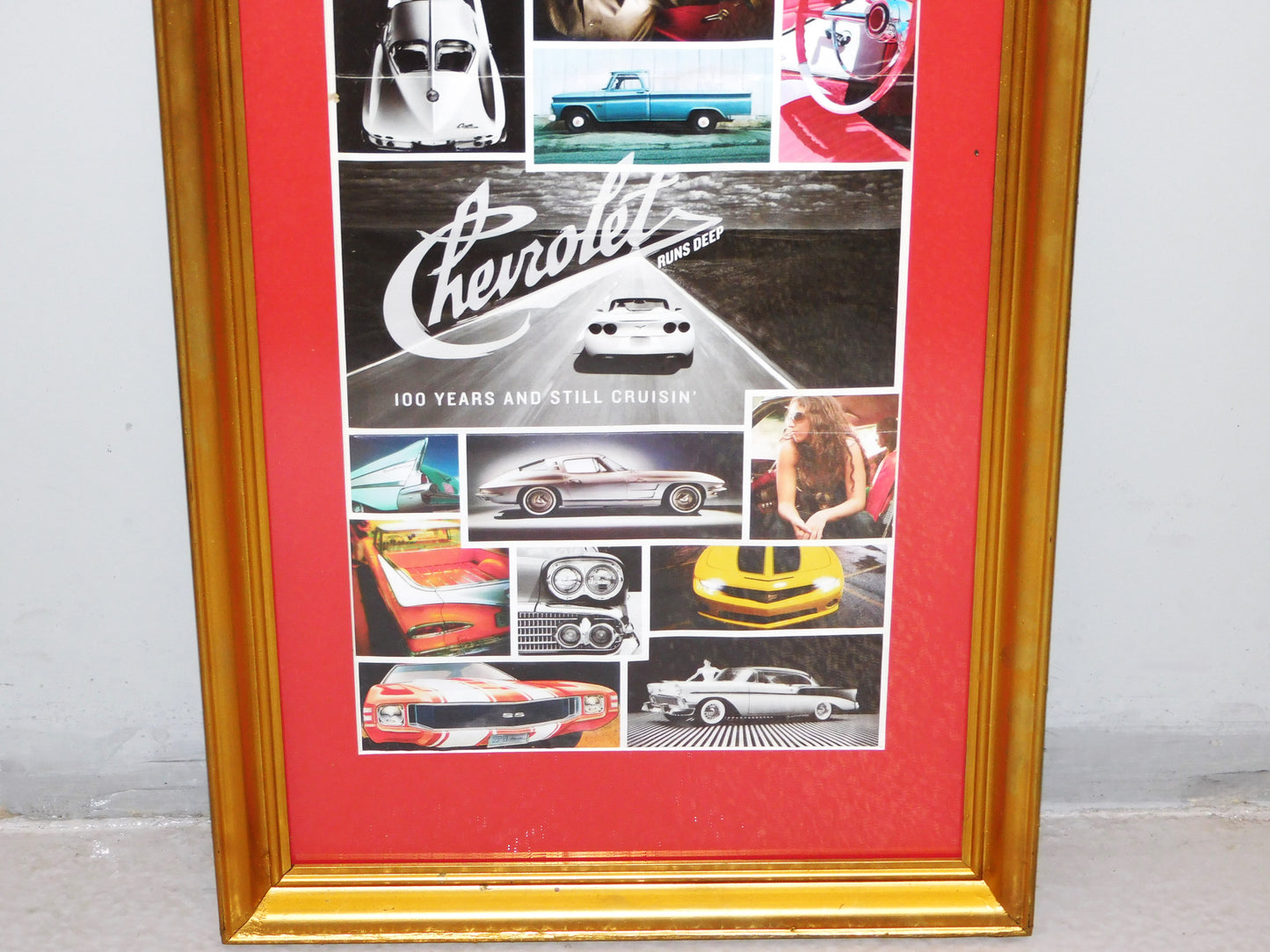 STK 10457 100 Years of Chevrolet Framed Print