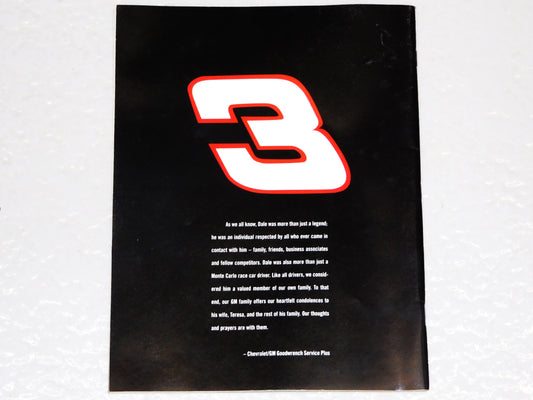 STK 10516 2001 Sports Illustrated Dale Earnhardt Tribute
