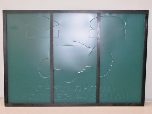 STK 10239  1980s Ford Tractor and Dearborn Farm Equipment Tin Sign