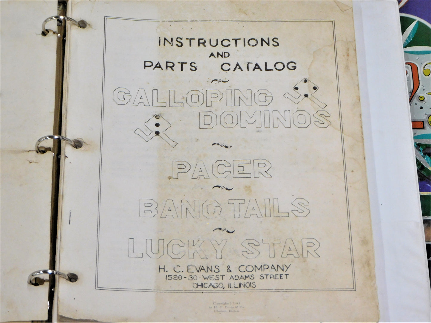 1946 Evan's Galloping Dominos