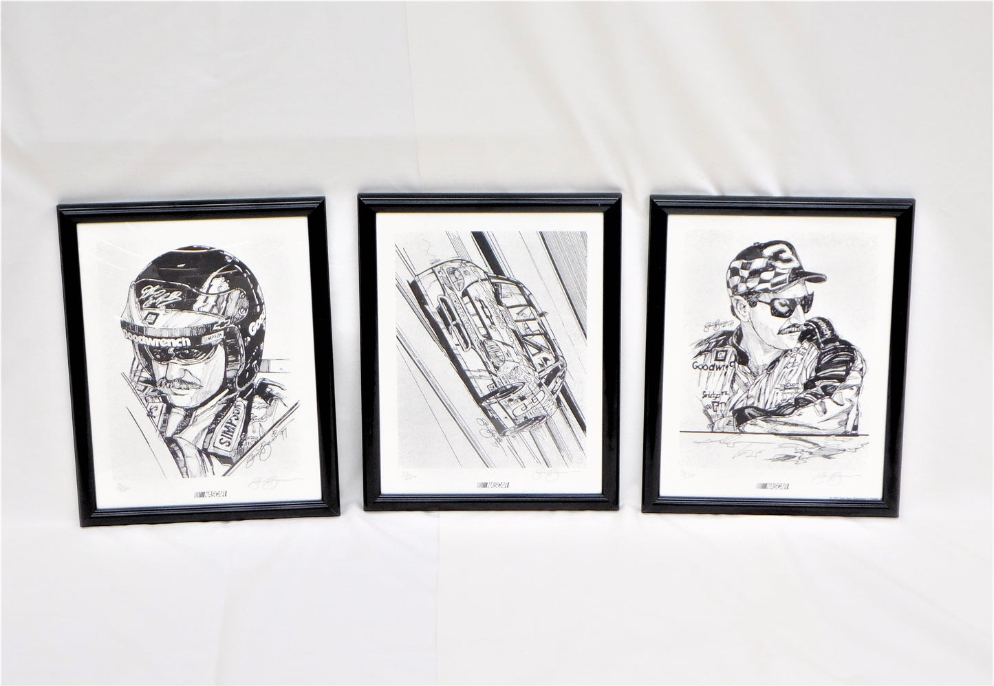1997 Sam Bass Earnhardt Set of 3 Prints