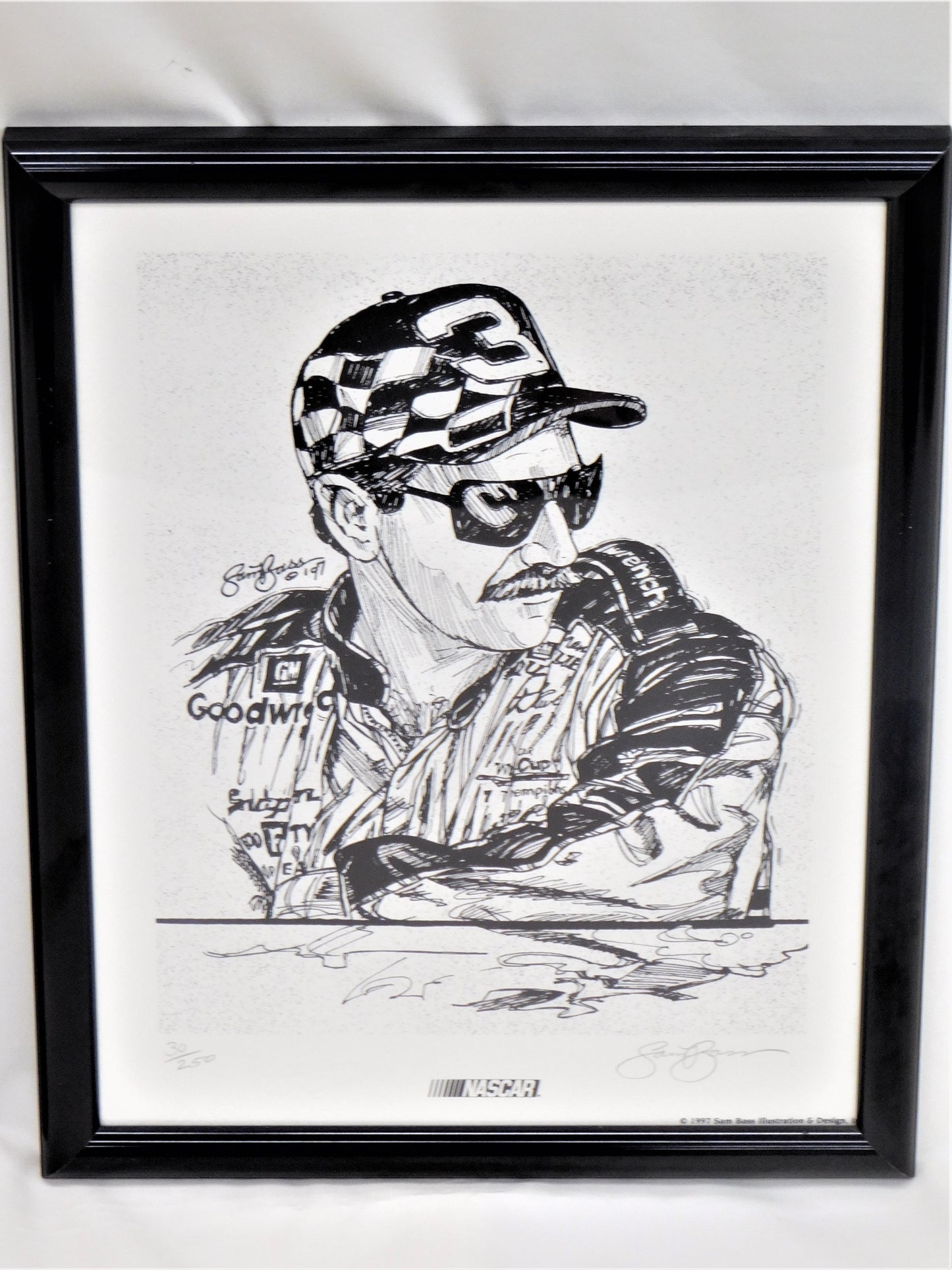 1997 Sam Bass Earnhardt Set of 3 Prints