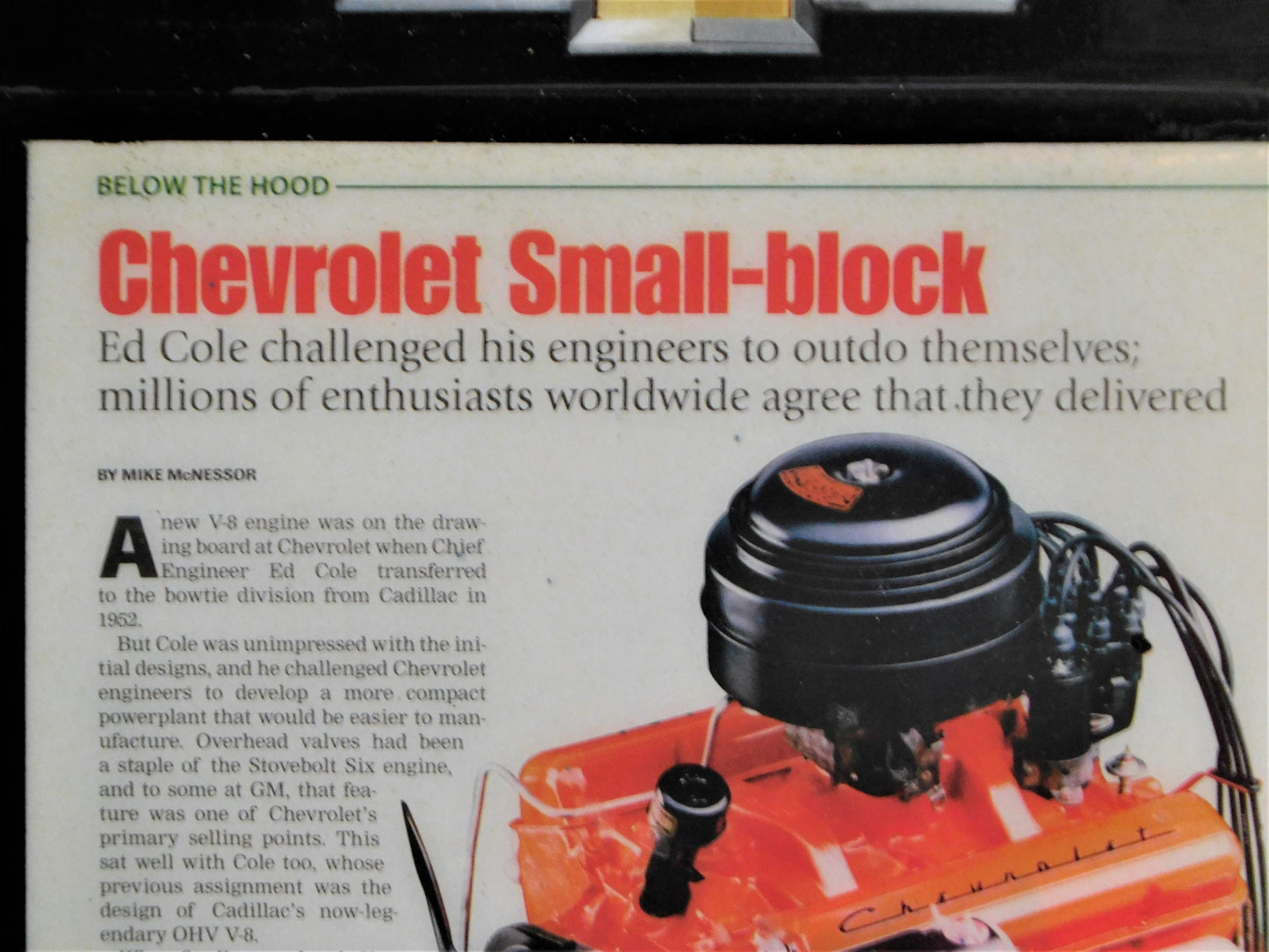 STK 10076 Chevy Small Block Engine Article Art
