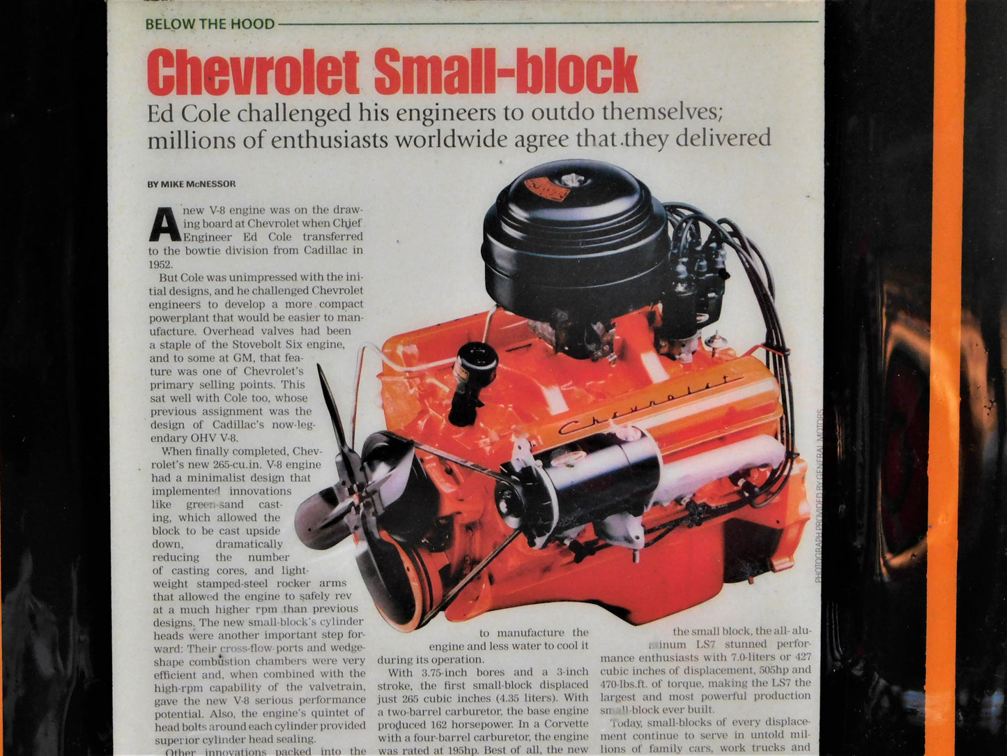 STK 10076 Chevy Small Block Engine Article Art