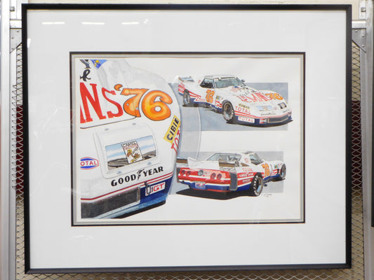 Spirit of LeMans Original Framed Watercolor