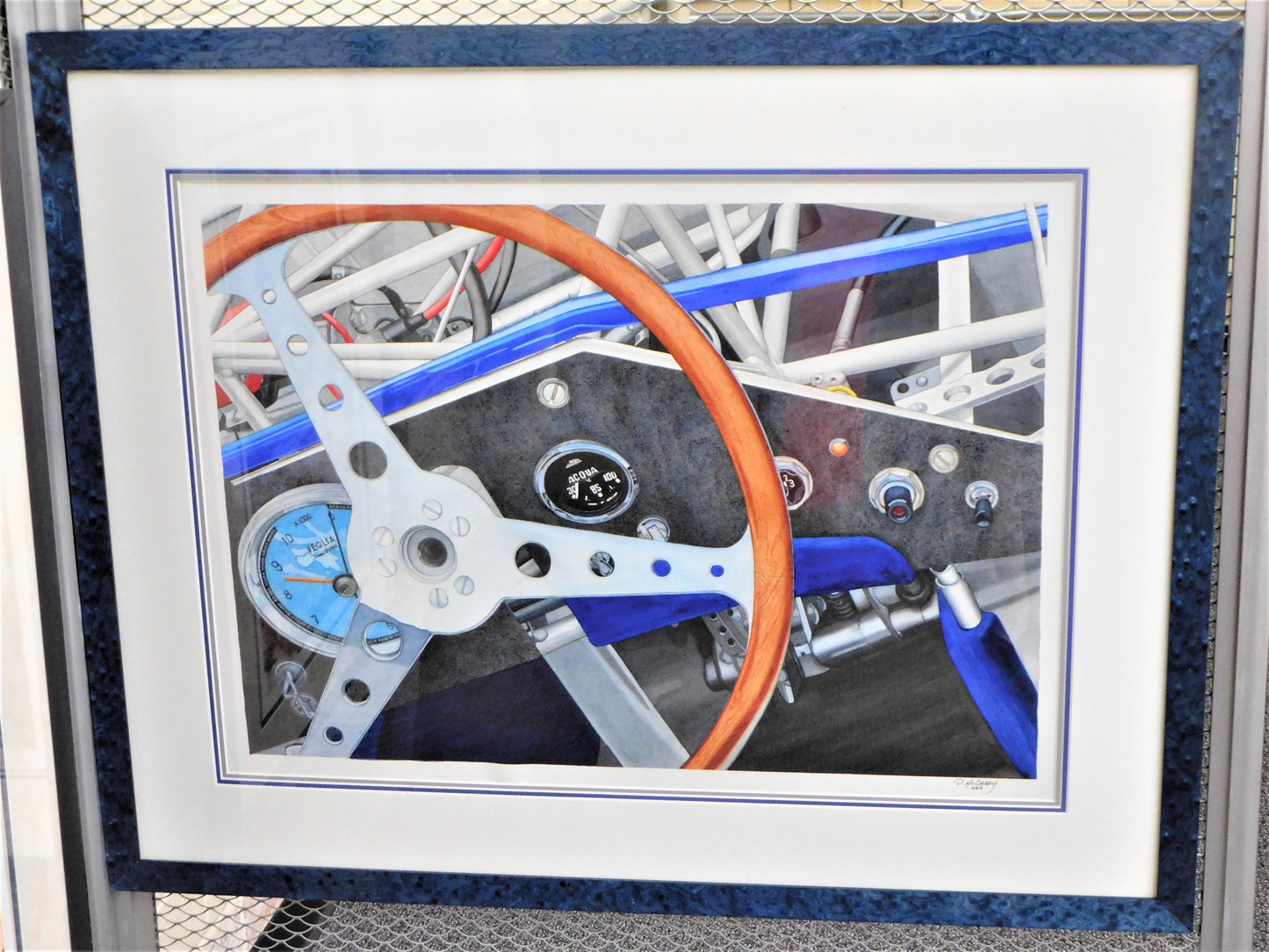STK 10103  Birdcage Original Framed Watercolor by Dan McCrary