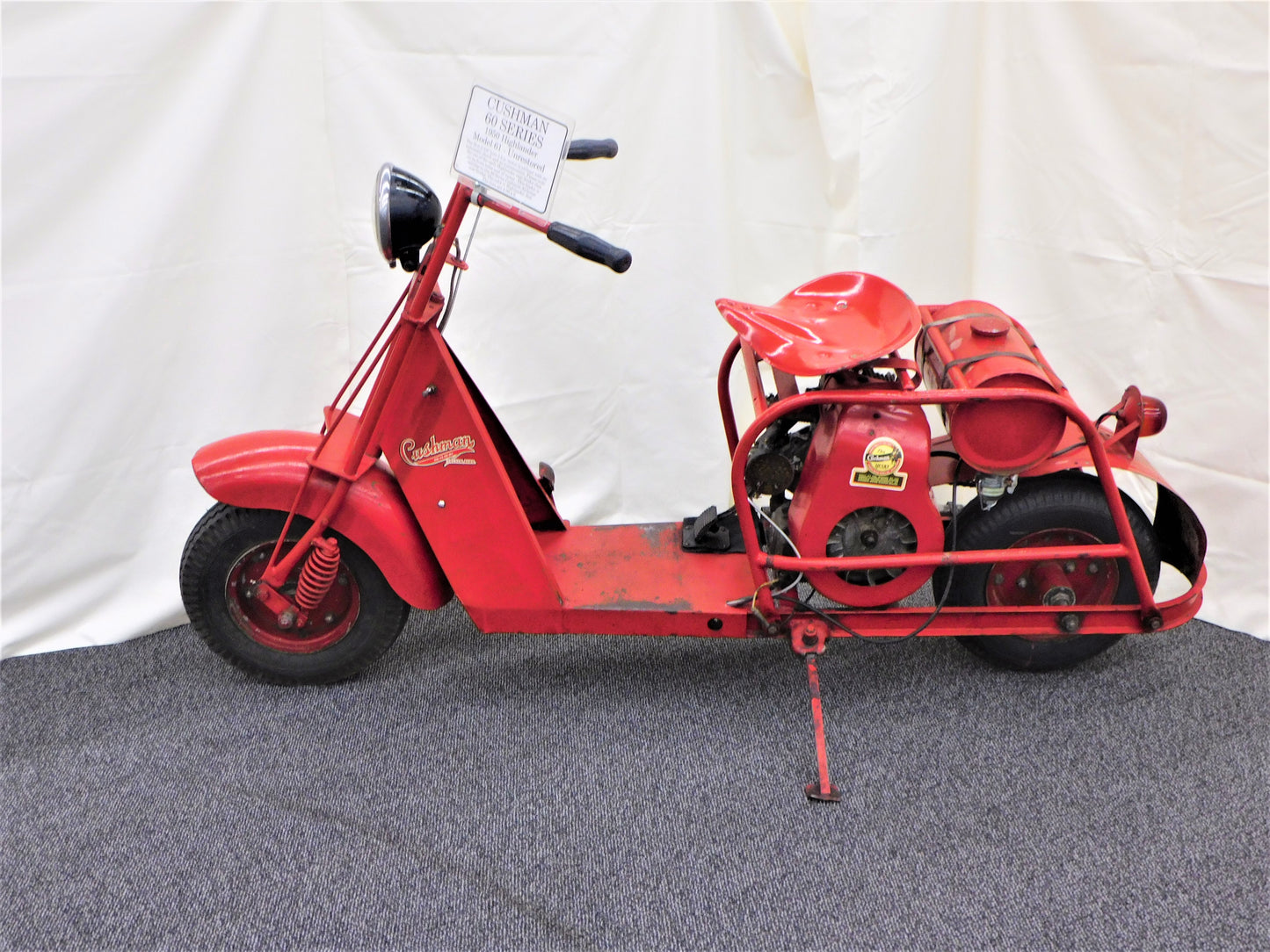 STK 10121  1950 Cushman Highlander Scooter