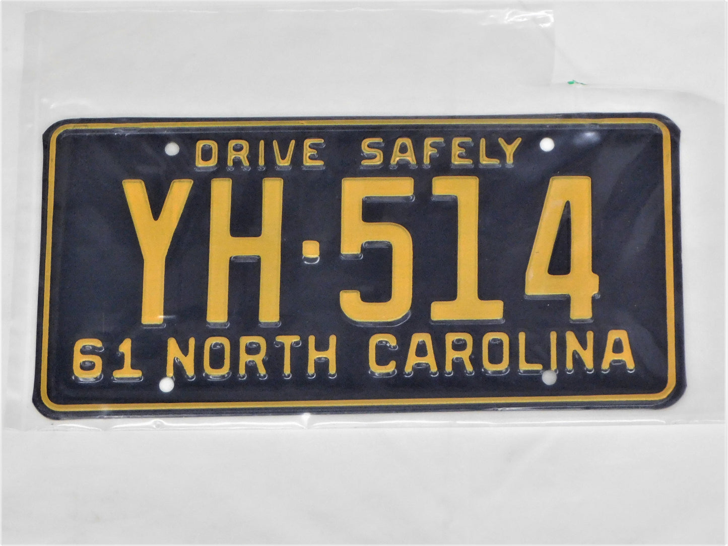 STK 10135-10143  1961 North Carolina Unissued License Plates
