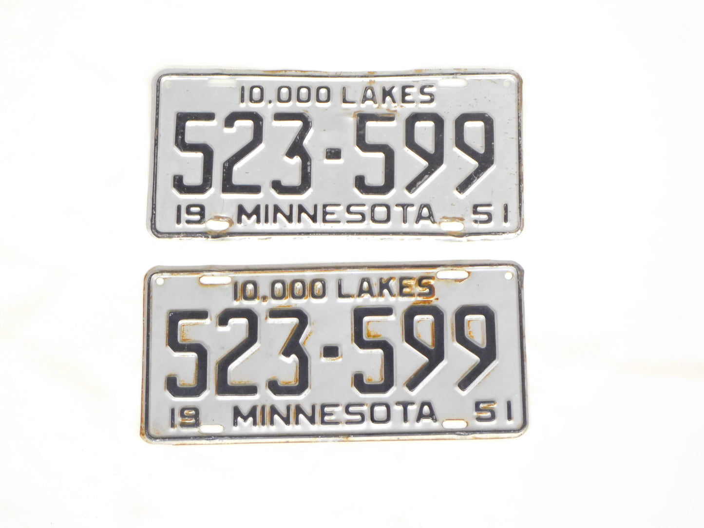 STK 10185 1951 Minnesota Plate Set