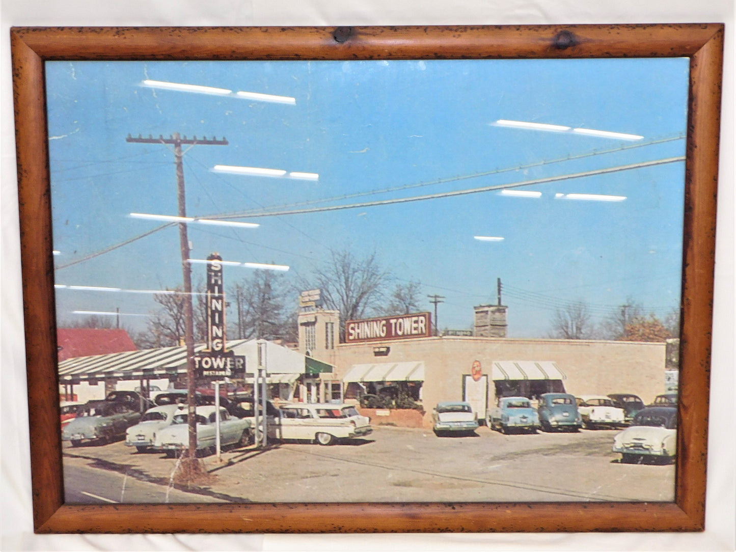 STK 10146  Shining Tower Restaurant Framed Print