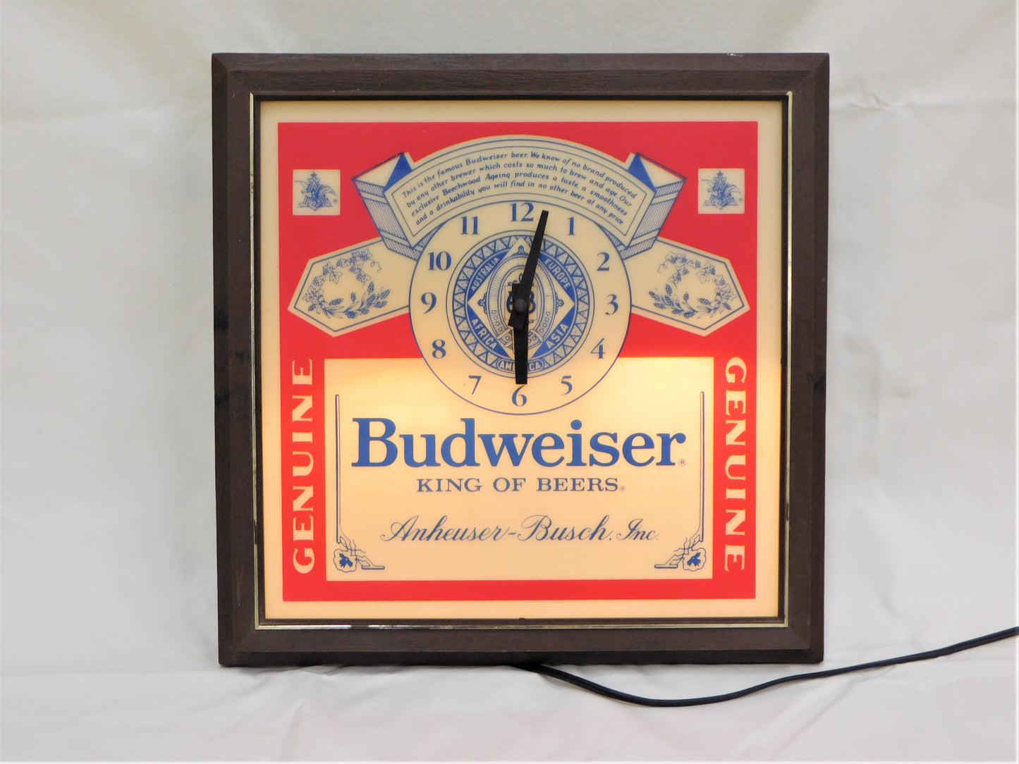 1980 Budweiser Clock