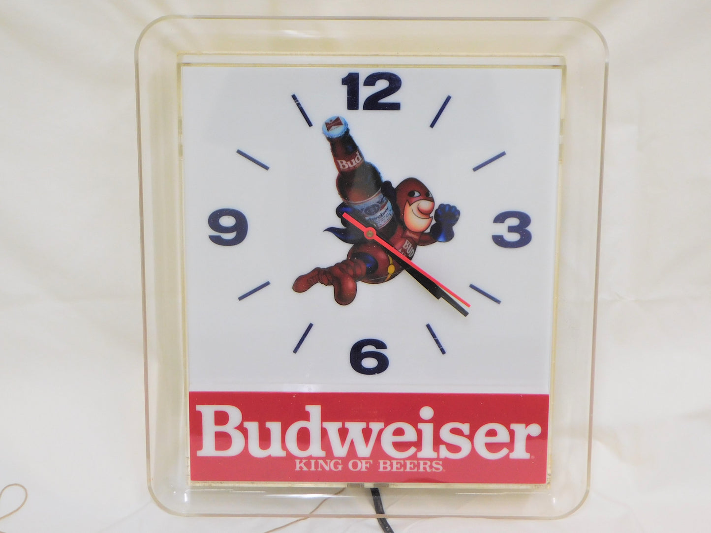 1991 Bud Man Budweiser Clock