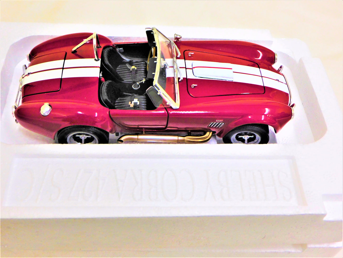 STK 10154  WIX 1965 Red Shelby Cobra 1/24 Die Cast *Price Includes Tax and Shipping within the US*