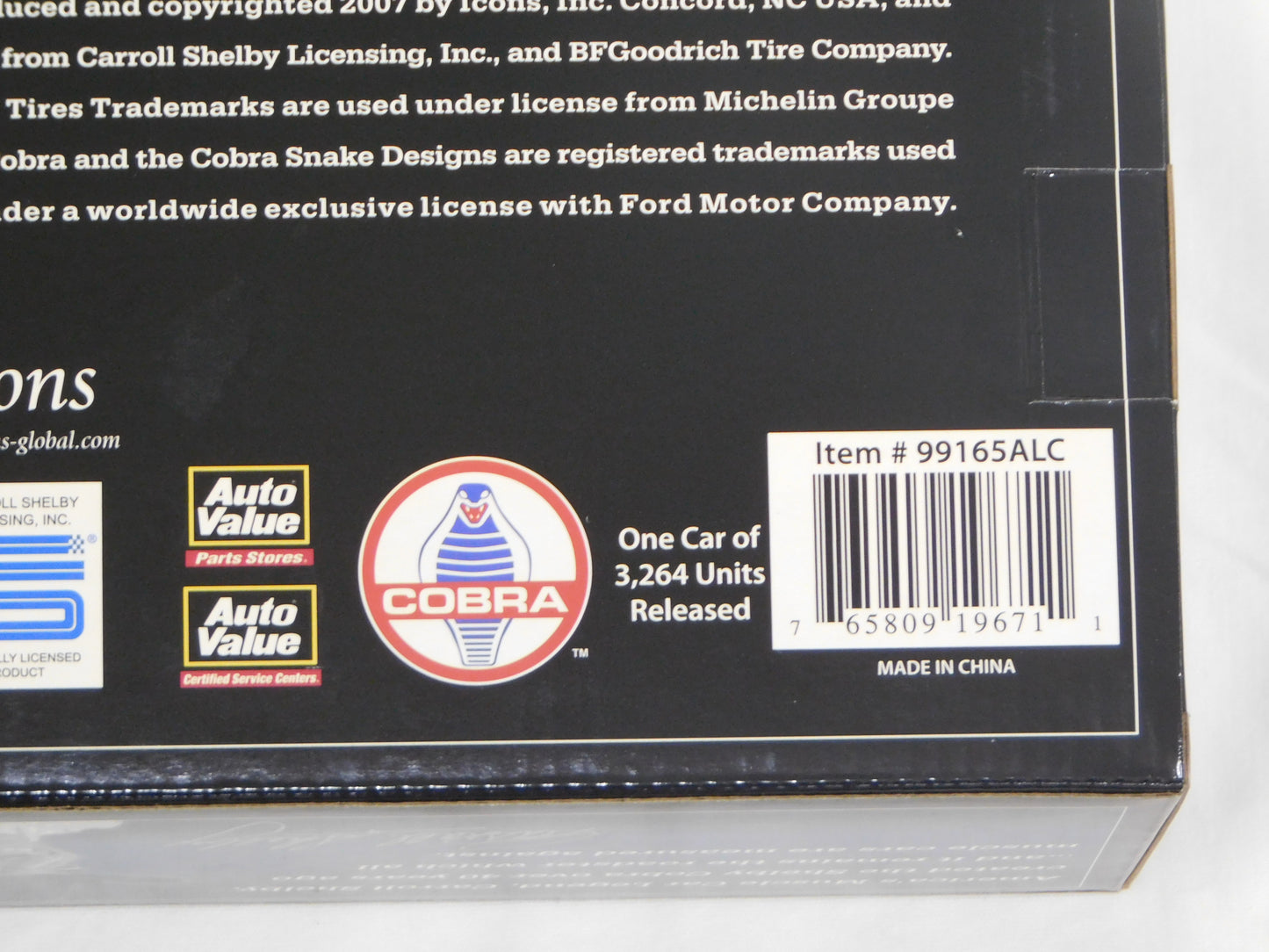 STK 10156  WIX 1965 Dark Grey Metallic Shelby Cobra 1/24 Die Cast *Price Includes Tax and Shipping within the US*