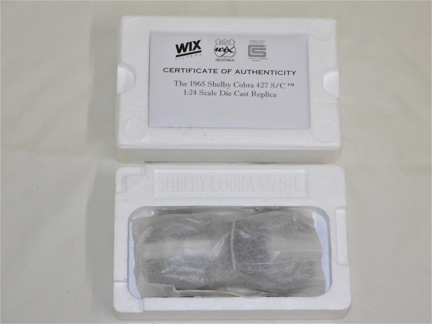 STK 10156  WIX 1965 Dark Grey Metallic Shelby Cobra 1/24 Die Cast *Price Includes Tax and Shipping within the US*