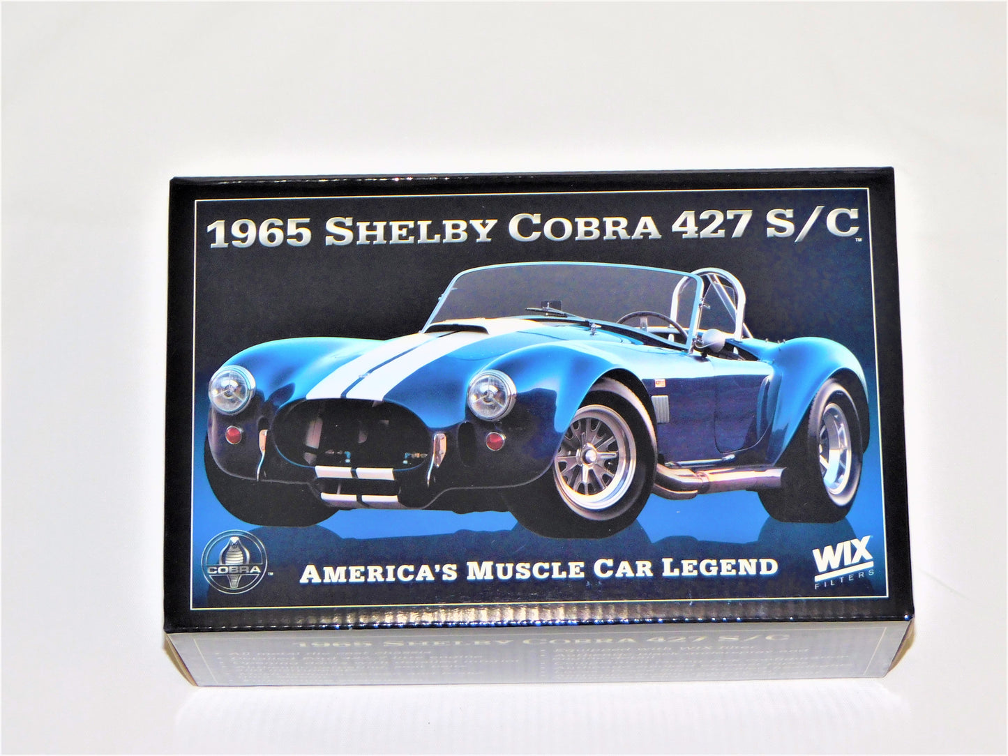 STK 10155  WIX 1965 Blue Shelby Cobra 1/24 Die Cast *Price Includes Tax and Shipping within the US*