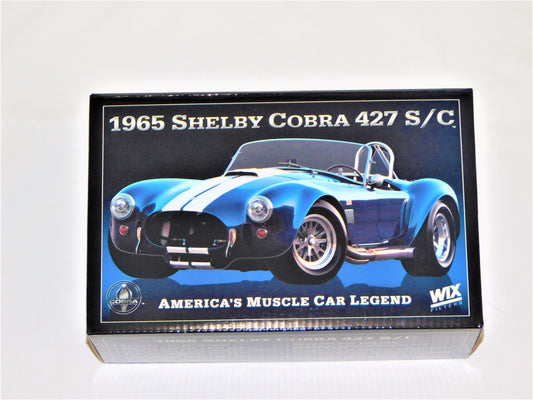 STK 10155  WIX 1965 Blue Shelby Cobra 1/24 Die Cast *Price Includes Tax and Shipping within the US*