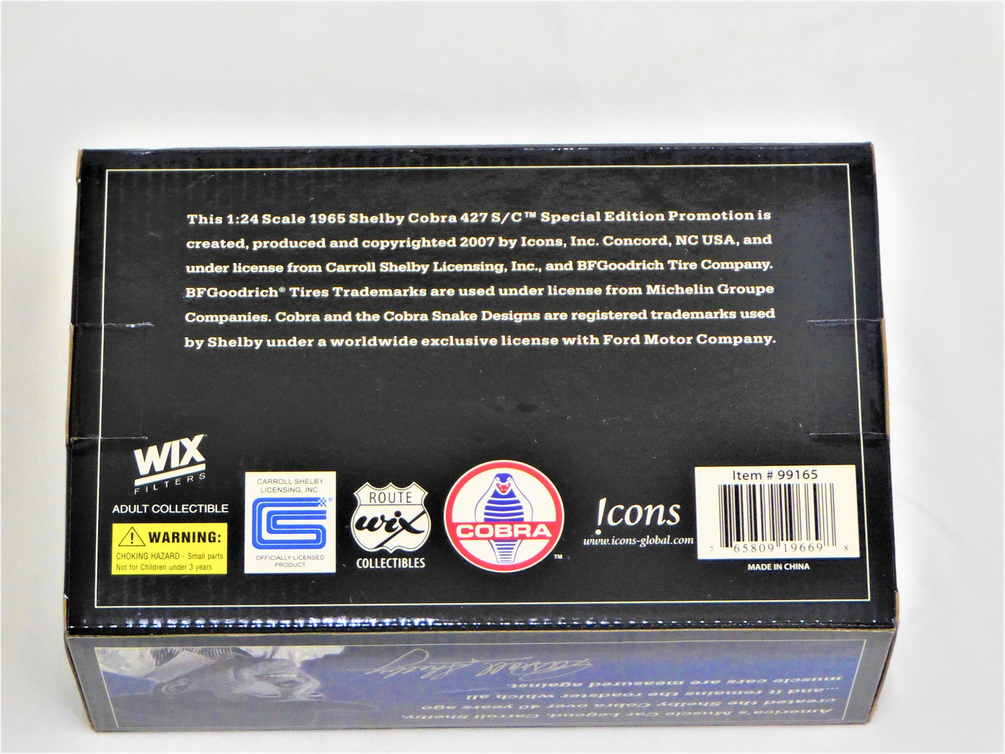 STK 10155  WIX 1965 Blue Shelby Cobra 1/24 Die Cast *Price Includes Tax and Shipping within the US*