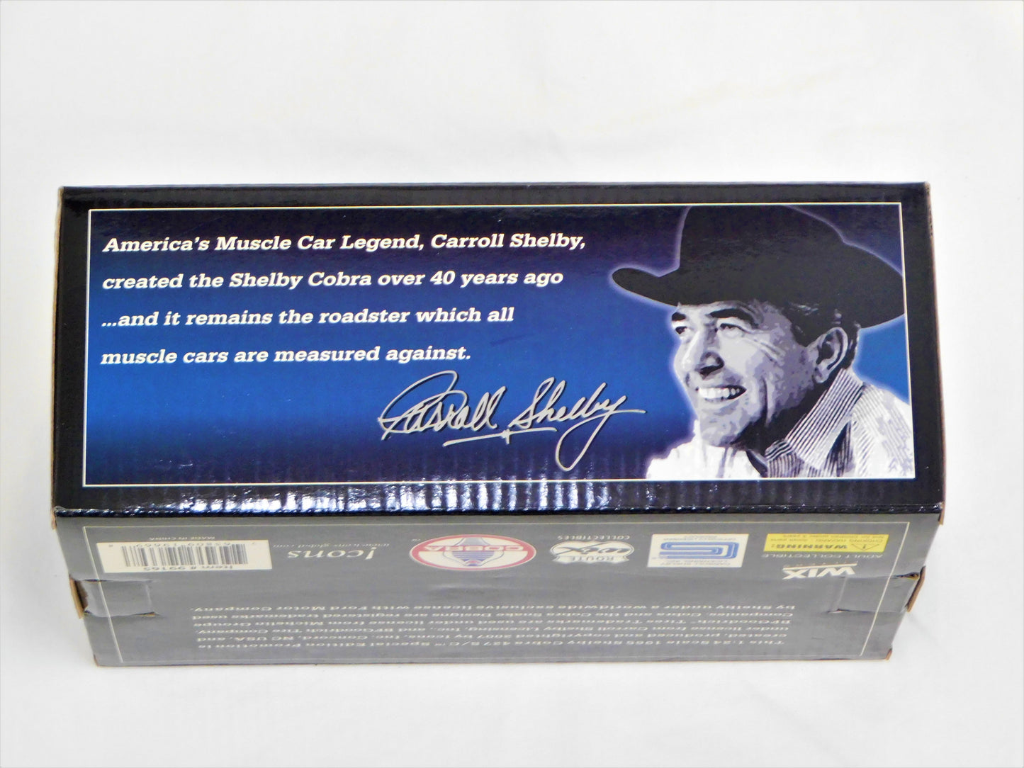 STK 10155  WIX 1965 Blue Shelby Cobra 1/24 Die Cast *Price Includes Tax and Shipping within the US*