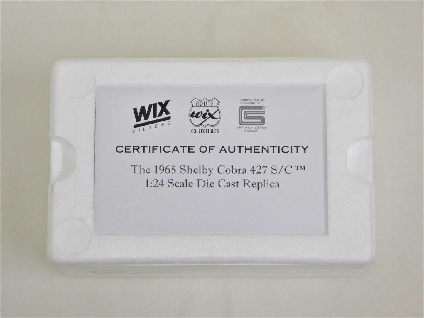 STK 10155  WIX 1965 Blue Shelby Cobra 1/24 Die Cast *Price Includes Tax and Shipping within the US*