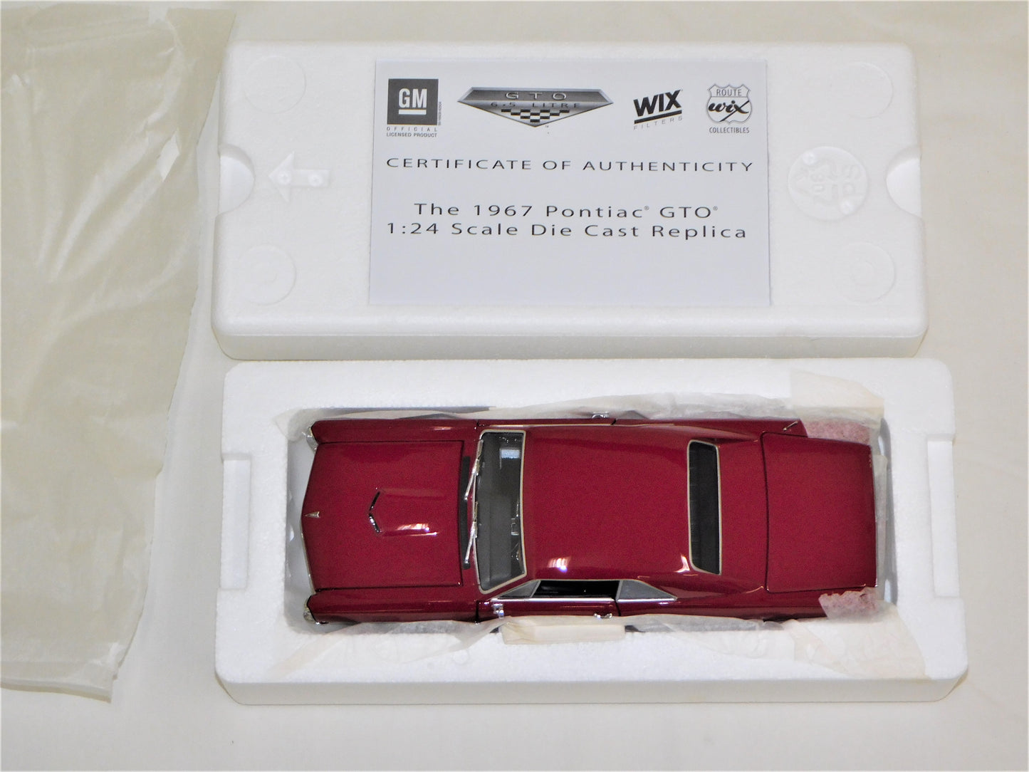 STK 10153  WIX 1967 Pontiac GTO 1/24 Die Cast *Price Includes Tax and Shipping within the US*
