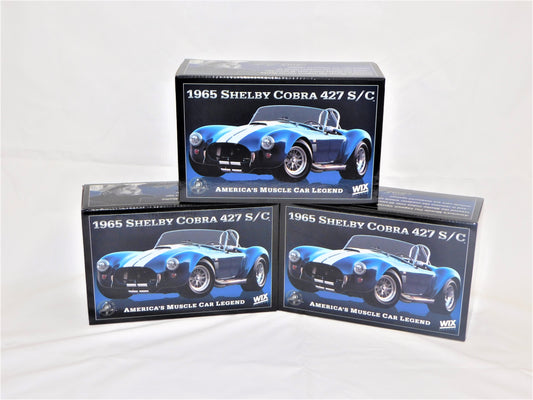 STK 10155  WIX 1965 Blue Shelby Cobra 1/24 Die Cast *Price Includes Tax and Shipping within the US*
