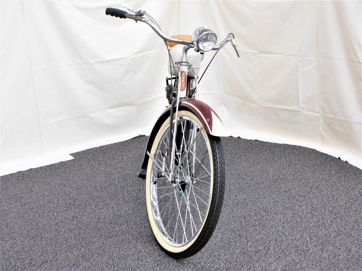 STK 10205 1950 Schwinn S-4 Bicycle w/ Whizzer Motor