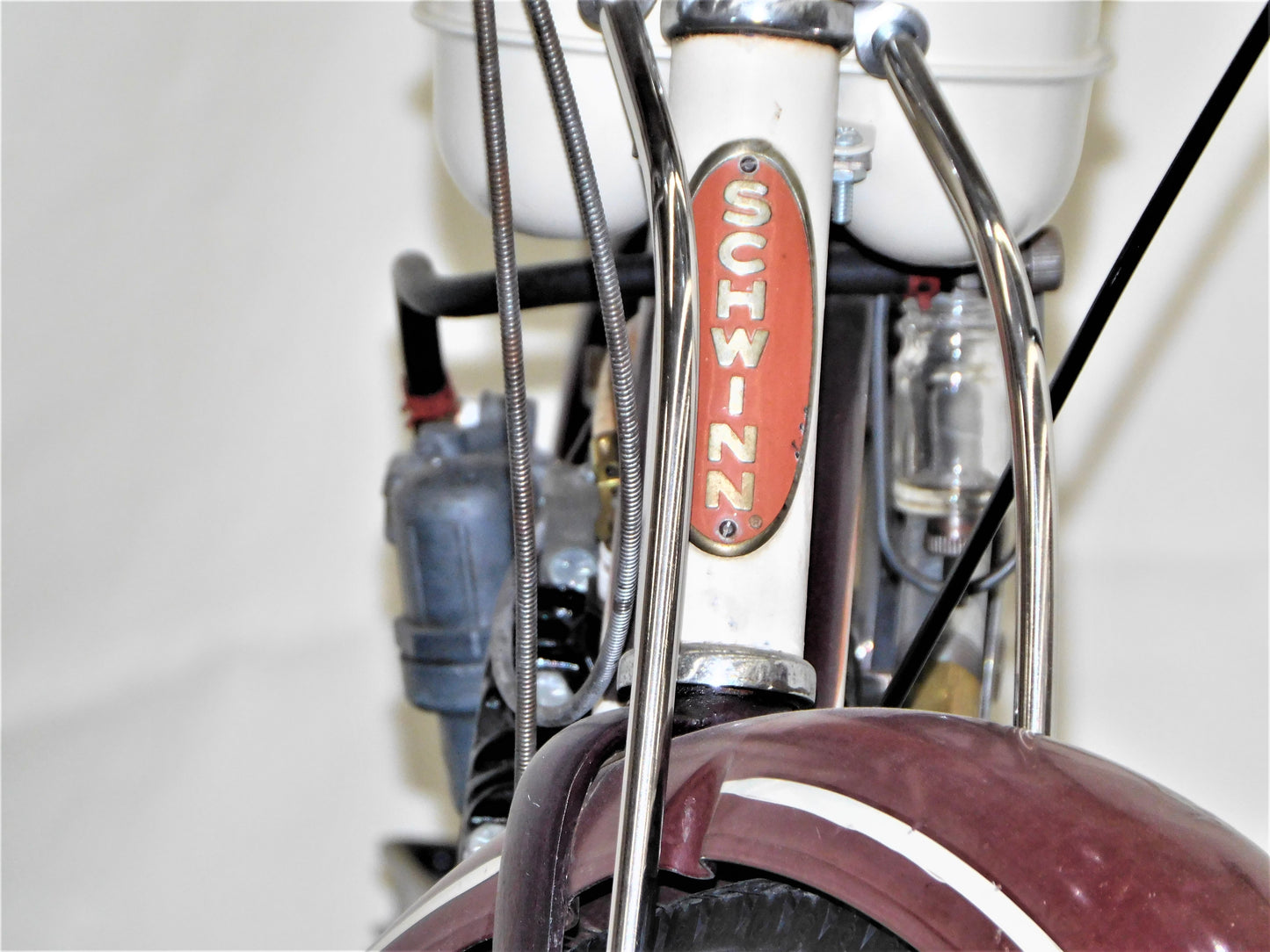 STK 10205 1950 Schwinn S-4 Bicycle w/ Whizzer Motor