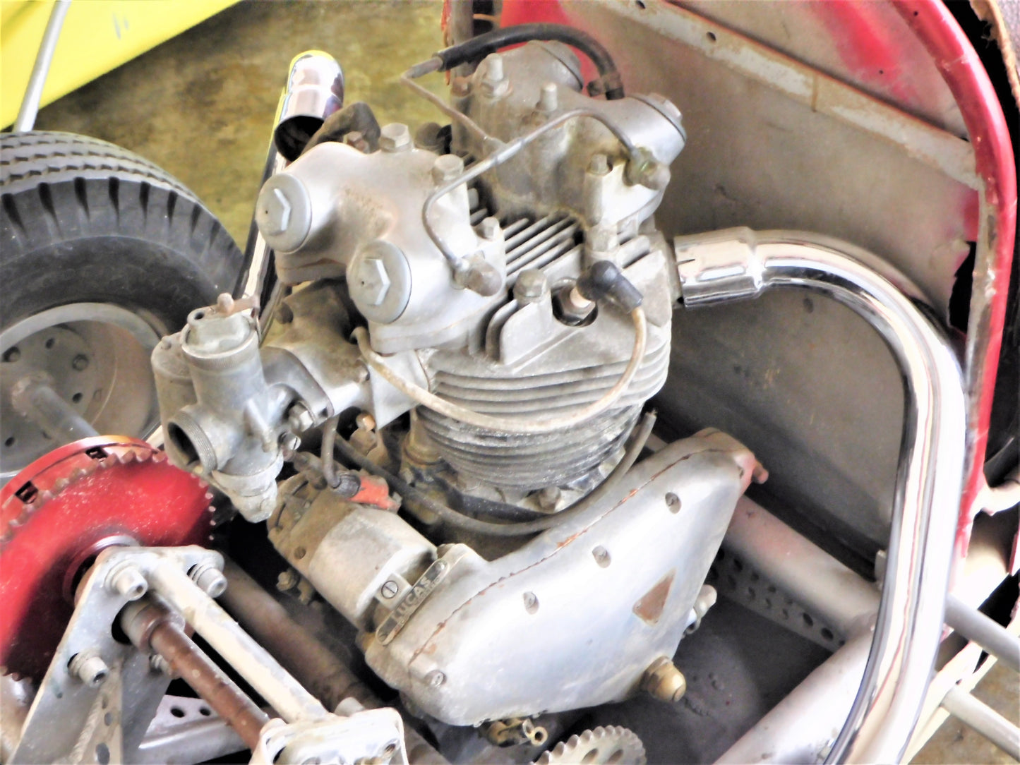 STK 10218  1950's Quarter Midget Race Car w/ Triumph Motor