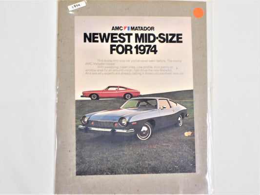 STK 32  1974 Original AMC Matador Ad