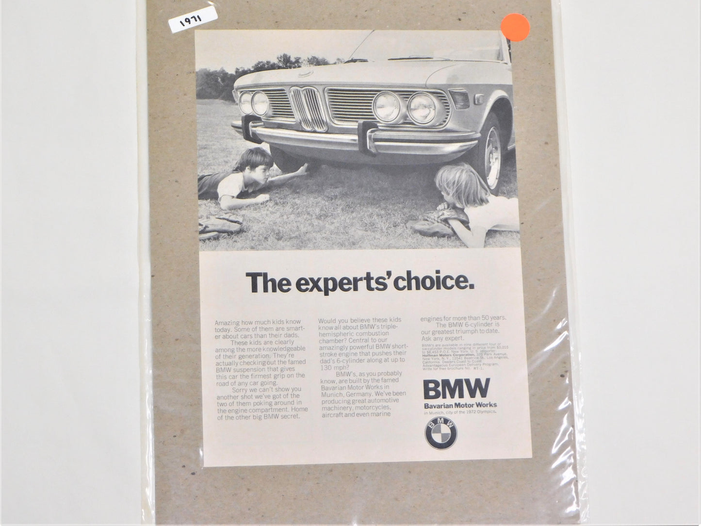 STK 29  1971 Original BMW Ad
