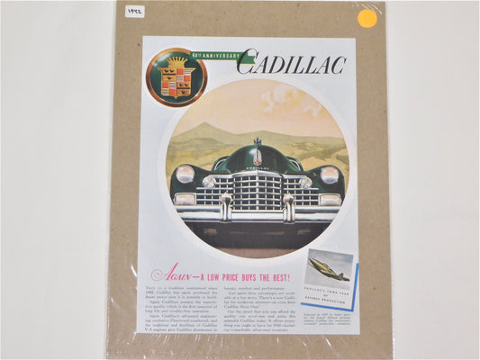 STK 38  1942 Original Cadillac 40th Anniversary Ad