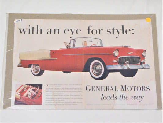 STK 1  1955 Original General Motors Ad