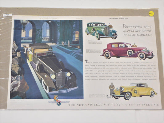 STK 3  1933 Original Cadillac Ad