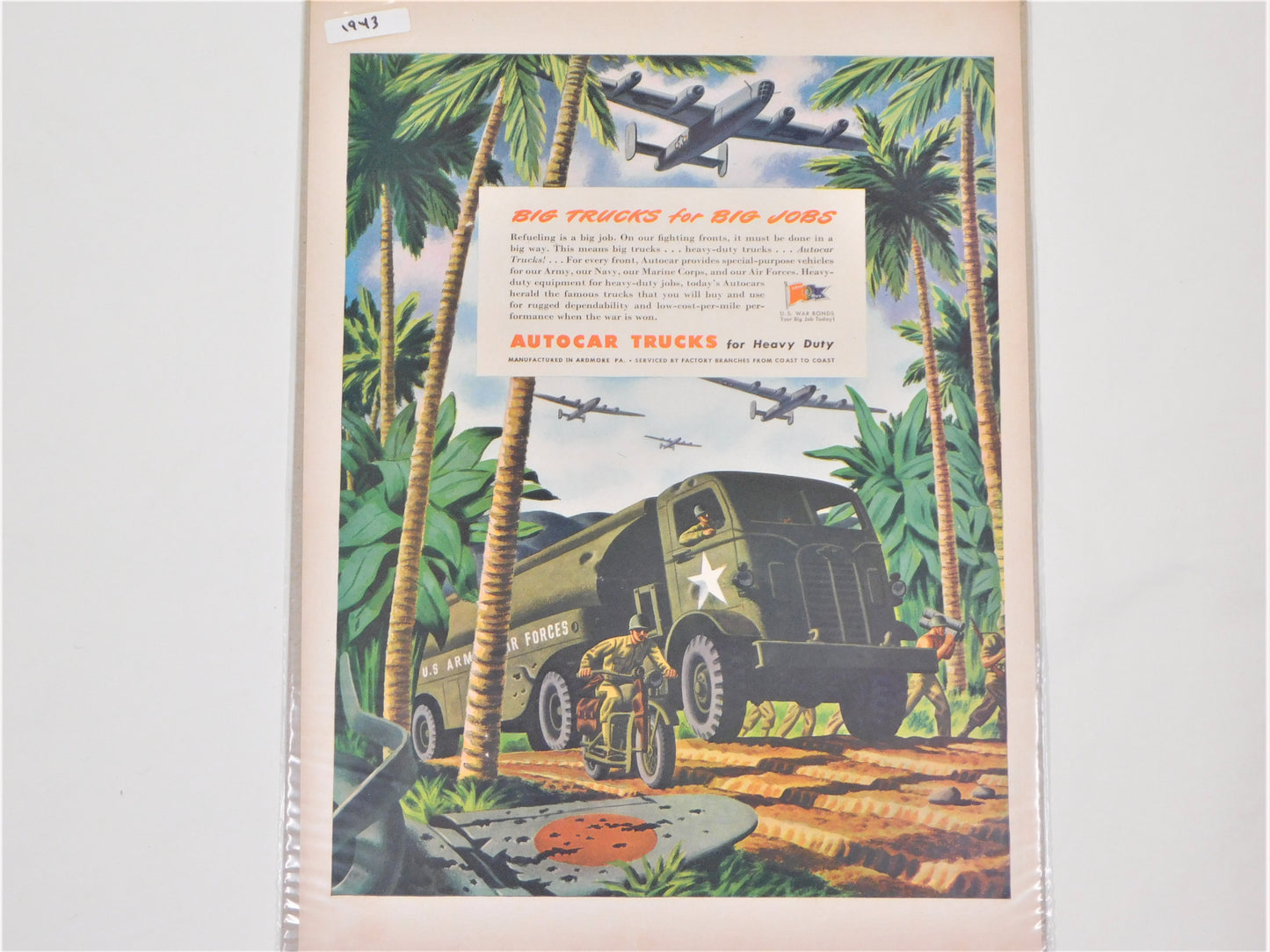 STK 50 1943 Original Autocar Trucks Ad