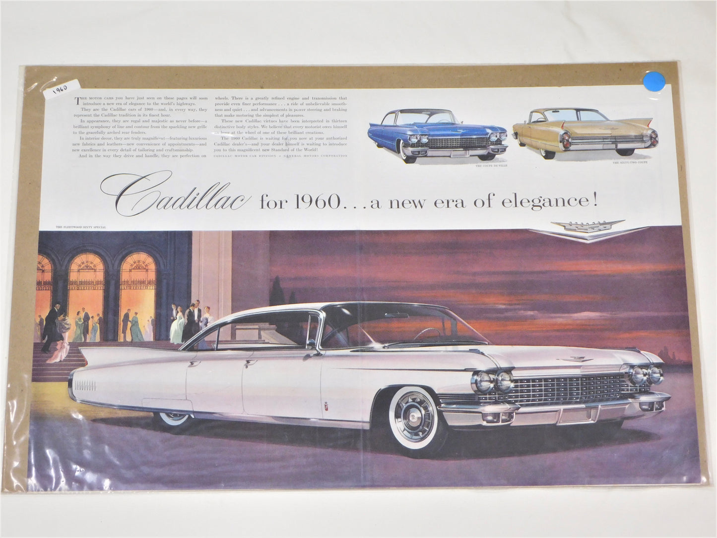 STK 9  1960 Original Cadillac Ad