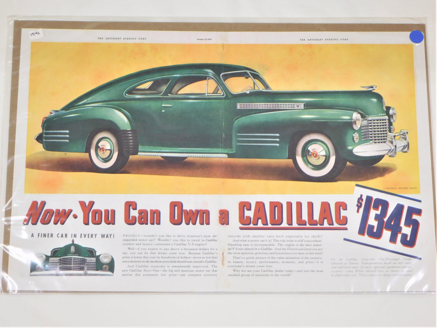 1940 Original Cadillac ad