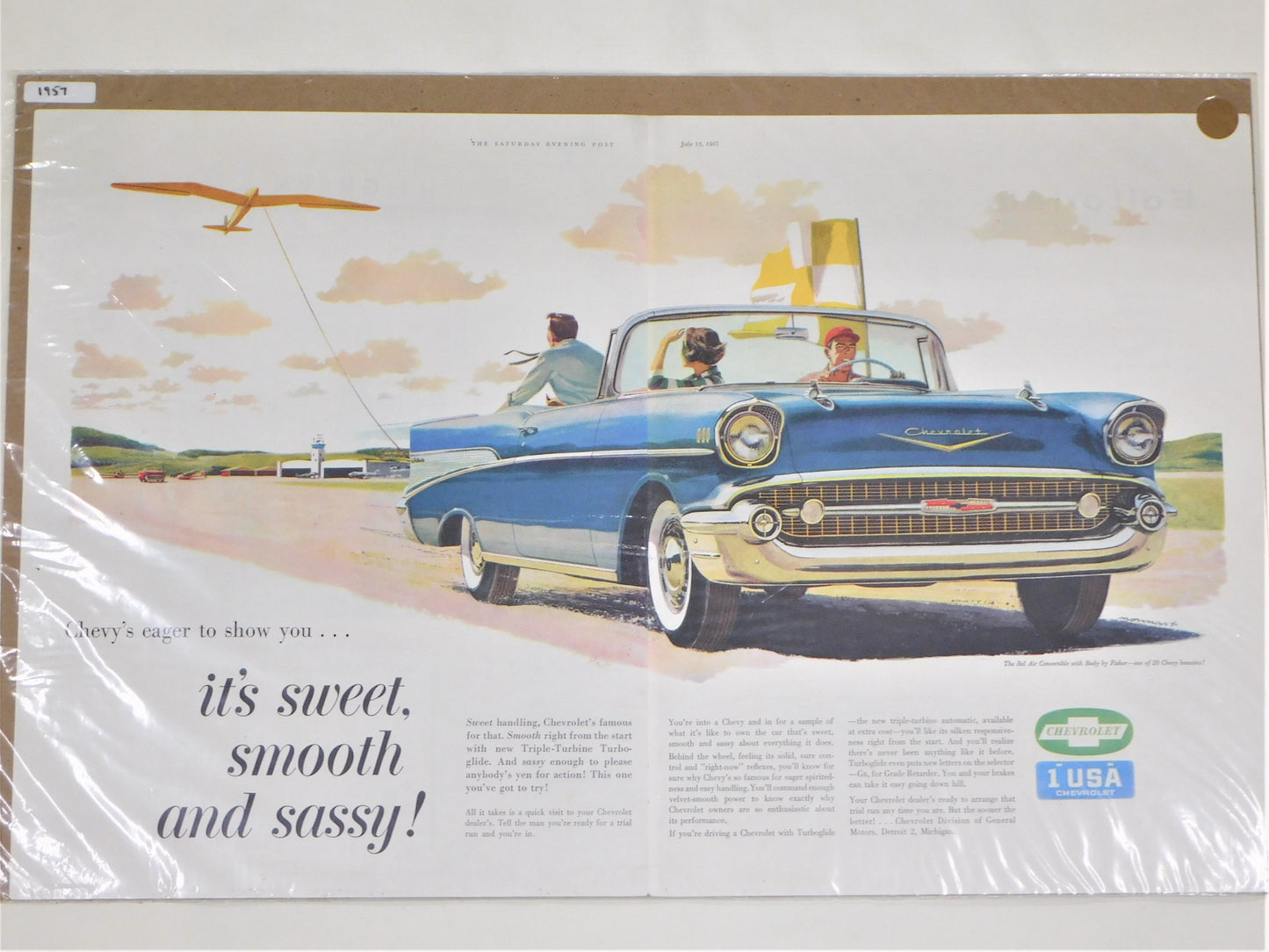 STK 14 1957 Original Chevrolet Ad