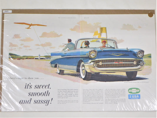 STK 14  1957 Original Chevrolet Ad