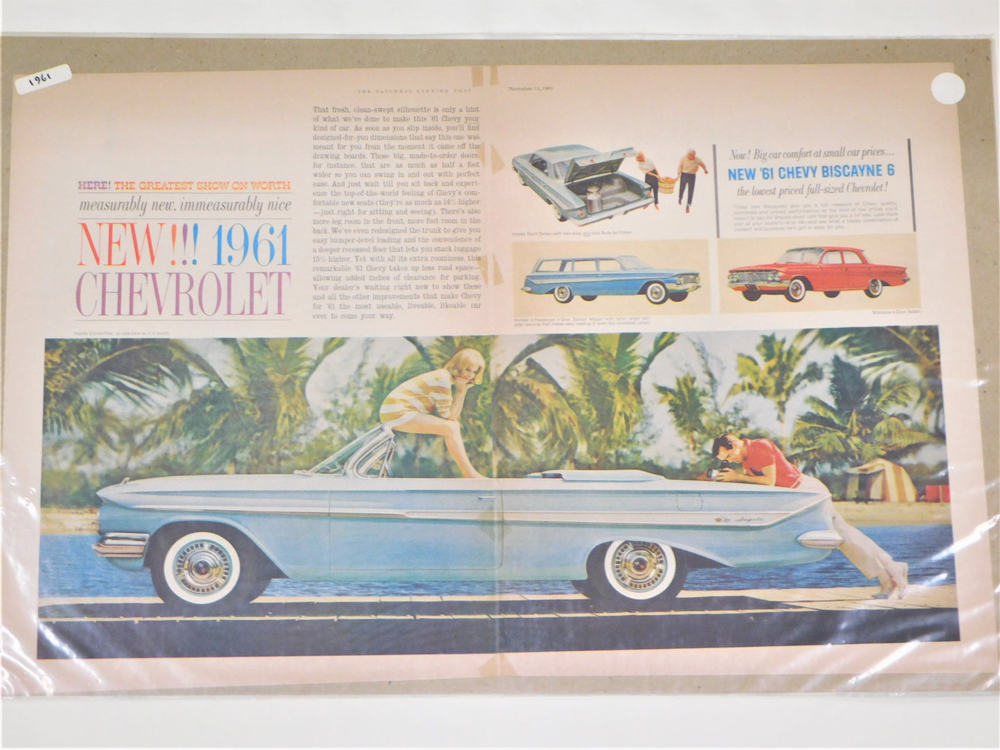 STK 16  1961 Original Chevrolet Ad